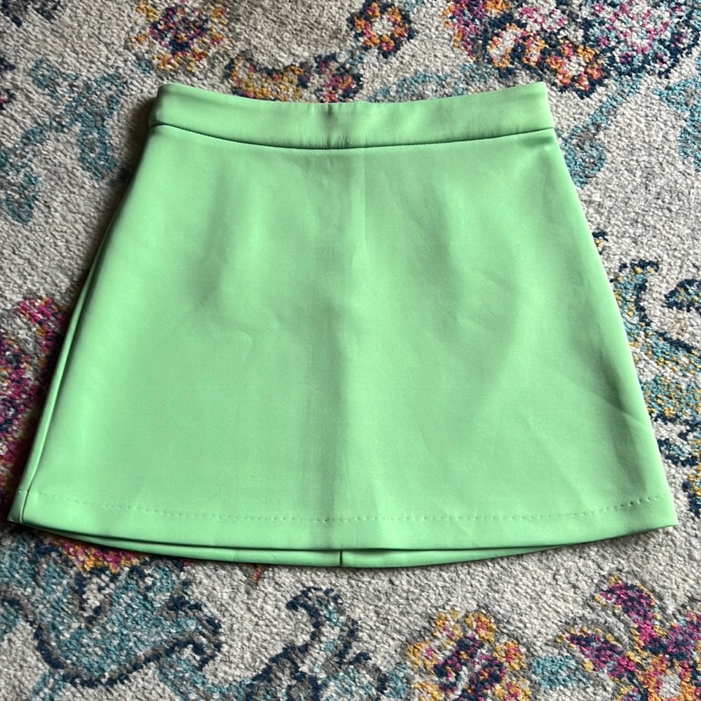 Forever 21 Green Skater Skirt